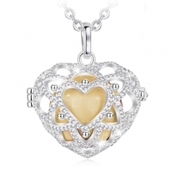 The golden stylish cage heart