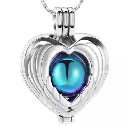 The blue locket heart