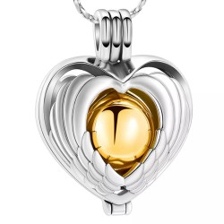 The yellow gold locket heart