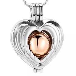 The rose gold locket heart