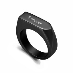 The black signet ring for men