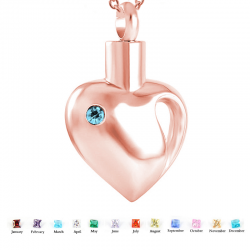 The rose gold open heart